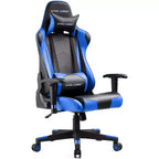 Silla de oficina para videojuegos de cuero PU con reposacabezas y almohada lumbar ajustables - GTRACING