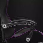 Silla Gamer con Reposapiés y Cojín Masajeador Lumbar Ergonómico de Piel Sintética - GTRACING