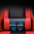 Silla Gamer con Reposapiés y Cojín Masajeador Lumbar Ergonómico de Piel Sintética - GTRACING