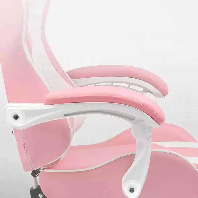 Silla Gamer con Reposapiés y Cojín Masajeador Lumbar Ergonómico de Piel Sintética - GTRACING