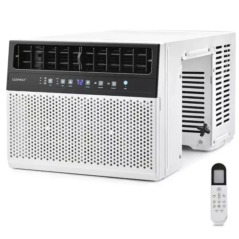 Aire acondicionado de ventana Costway 8100 BTU (12000 BTU Ashrae) con control remoto, panel de control LED, hasta 37 m².