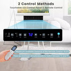 Aire acondicionado de ventana Costway 8100 BTU (12000 BTU Ashrae) con control remoto, panel de control LED, hasta 37 m².