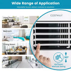 Acondicionador de Aire Portátil Costway de 8000 BTU, Unidad de CA 3 en 1 con Ventilador Frío, Deshumidificador y Modo de Sueño