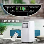 Costway Aire Acondicionado Portátil 5500 BTU (8000BTU ASHRAE) y Función Deshumidificador con Control Remoto