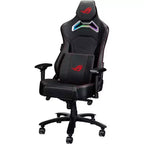 ASUS ROG Chariot RGB Silla Gaming con Espuma viscoelástica para soporte lumbar, reposabrazos ajustable 4D, respaldo reclinable, material de cuero sintético transpirable
