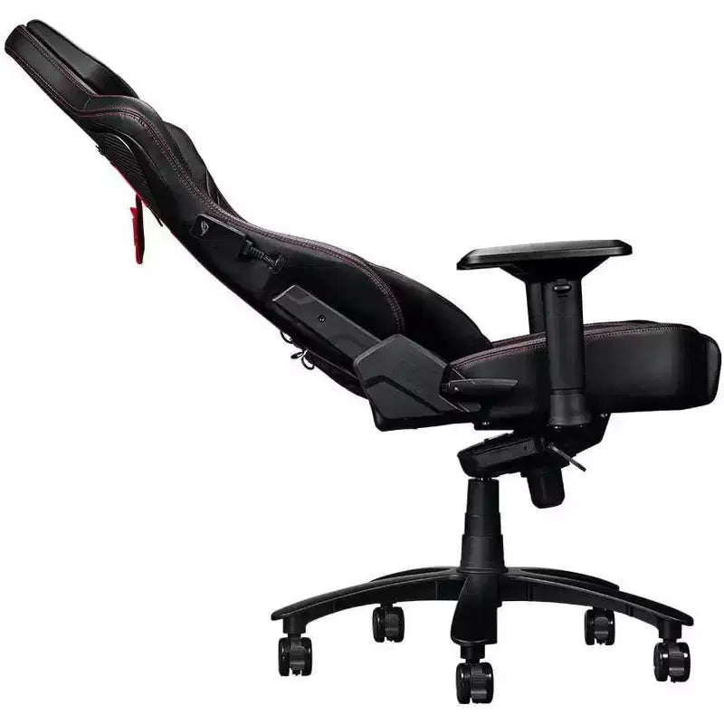 ASUS ROG Chariot RGB Silla Gaming con Espuma viscoelástica para soporte lumbar, reposabrazos ajustable 4D, respaldo reclinable, material de cuero sintético transpirable