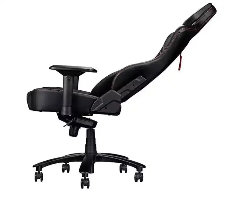 ASUS ROG Chariot RGB Silla Gaming con Espuma viscoelástica para soporte lumbar, reposabrazos ajustable 4D, respaldo reclinable, material de cuero sintético transpirable