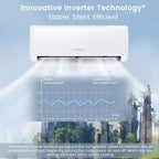 Aire acondicionado mini split Costway de 12,000 BTU con bomba de calor y control remoto