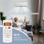 Aire acondicionado mini split Costway de 12,000 BTU con bomba de calor y control remoto