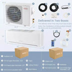 Aire acondicionado mini-split de 24,000 BTU de Costway con bomba de calor y control remoto Alexa Google Home