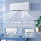 Aire acondicionado mini-split de 24,000 BTU de Costway con bomba de calor y control remoto Alexa Google Home