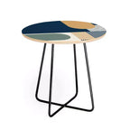 Sheila Wenzel-Ganny Cool Color Palette Pattern Side Round Table - Deny Designs