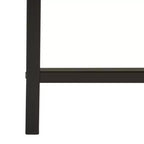 Mesa de centro con tablero elevable – Acabado roble claro, patas de metal negro, almacenamiento oculto, MDF
