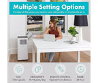 SereneLife Aire Acondicionado Portátil de 8,000 BTU con WiFi, Deshumidificador y Ventilador