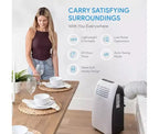 SereneLife Aire Acondicionado Portátil 3 en 1 de 12.000 BTU, Deshumidificador
