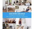 SereneLife Aire Acondicionado Portátil 3 en 1 de 12.000 BTU, Deshumidificador