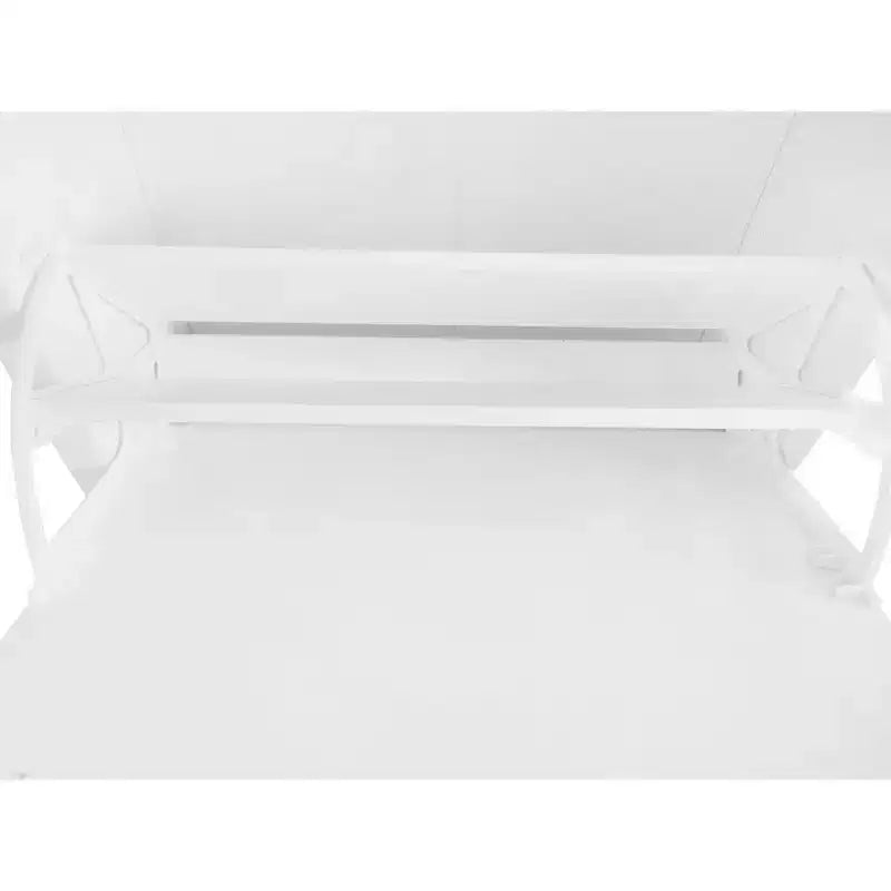 Zapatero funcional con vetas de madera, 2 cajones abatibles y paneles ajustables