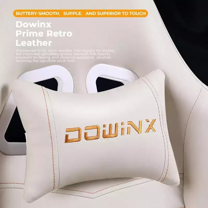 Silla de juego ajustable con soporte lumbar de masaje y reposapiés retráctil - Dowinx