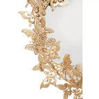 Espejo de pared 3D redondo de metal de mariposa de 28x28 – Montaje en pared, no requiere ensamblaje