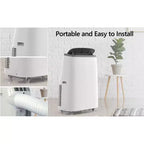 Aire acondicionado portátil Garvee de 14,000 BTU, ventilador con control remoto de 9,300 BTU (DOE)