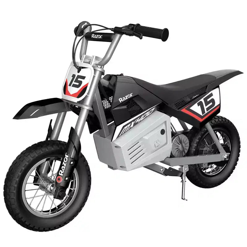 Razor MX400 Rocket Motocicleta de cross eléctrica de juguete de 24 V, negra (paquete de 2)