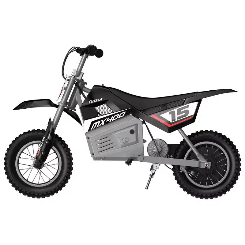 Razor MX400 Rocket Motocicleta de cross eléctrica de juguete de 24 V, negra (paquete de 2)