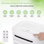 Enfriador de aire evaporativo Costway 4 en 1, humidificador portátil con temporizador, 3 modos y velocidades