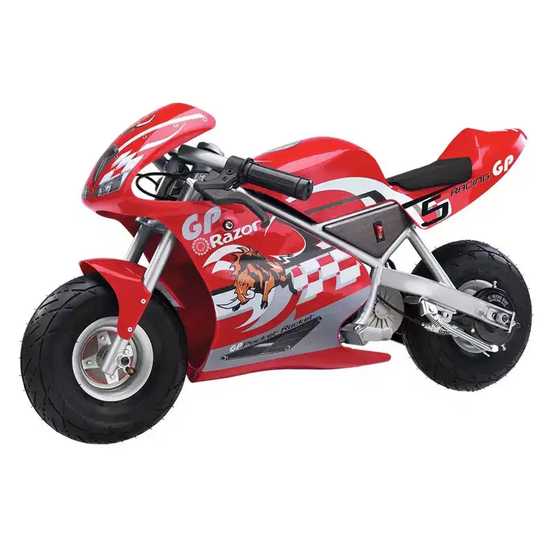 Minimoto eléctrica Razor de 24 voltios, 1 velocidad, moto de carreras de tierra, con neumáticos de 10 pulgadas, velocidades de hasta 24 km/h, para mayores de 13 años, paquete de 2, color rojo