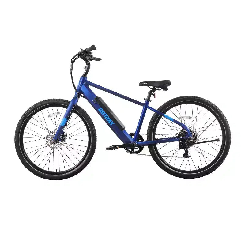 Bicicleta híbrida eléctrica GOTRAX Adult Transfer 27.5 con cuadro tipo "step-over"
