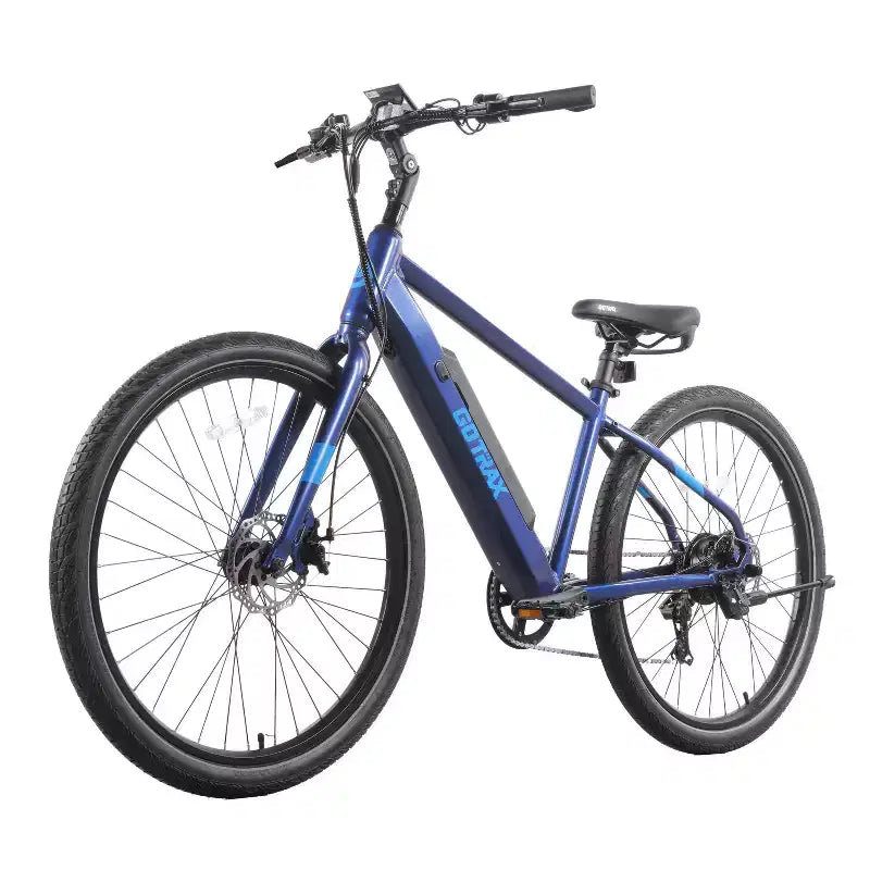 Bicicleta híbrida eléctrica GOTRAX Adult Transfer 27.5 con cuadro tipo "step-over"