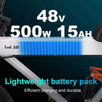 Bicicleta eléctrica Promounts Goldoro Tank600 500W 20, blanca
