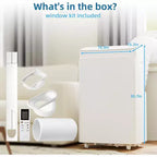 Aire acondicionado portátil de 14000/12000 BTU