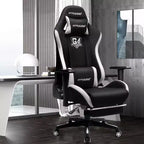 Silla de oficina reclinable GTRACING Gaming Chair de tela, altura ajustable, con reposapiés