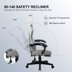 Silla de oficina GTPLAYER para videojuegos de tela con reposabrazos de enlace, silla de ordenador ergonómica
