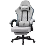 Silla de oficina GTPLAYER para videojuegos de tela con reposabrazos de enlace, silla de ordenador ergonómica
