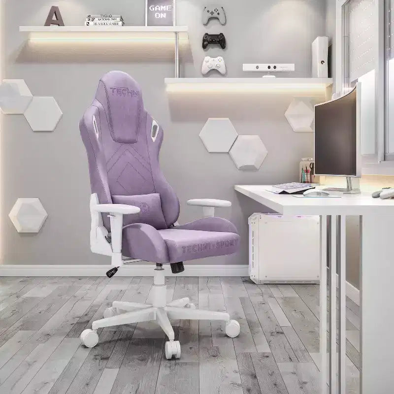 Silla Gamer de Espuma Viscoelástica Aterciopelada - Techni Sport