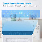 Costway Aire Acondicionado Portátil 6500 BTU (10000 BTU ASHRAE) Enfriador de Aire Deshumidificador Ventilador 3 en 1 Temporizador 24H