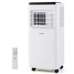 Costway Aire Acondicionado Portátil de 6500 BTU (10000 BTU ASHRAE) Enfría hasta 350 Pies Cuadrados con Ventilador y Deshumidificador
