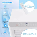 Costway 6500 BTU (10000 BTU ASHRAE) Aire Acondicionado Portátil 3 en 1 Independiente con Deshumidificador