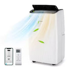 Acondicionador de aire portátil Costway 9200 BTU (14000 BTU ASHRAE) con calefacción y unidad de CA inteligente con WiFi para el hogar