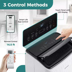 Acondicionador de aire portátil Costway 9200 BTU (14000 BTU ASHRAE) con calefacción y unidad de CA inteligente con WiFi para el hogar
