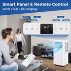 Aire Acondicionado Portátil Costway 9000 BTU Unidad de CA 3 en 1 con Ventilador Deshumidificador Modo de Suspensión 6250 BTU (9000BTU ASHRAE)