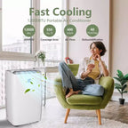 Aires acondicionados portátiles de 12000 BTU para dormitorio de hasta 51 m²