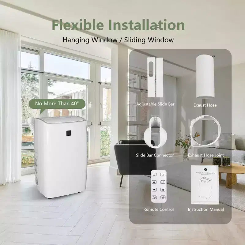 Aires acondicionados portátiles de 12000 BTU para dormitorio de hasta 51 m²