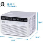 Aire Acondicionado de Ventana Inverter de 12,000 BTU de BLACK+DECKER para Hasta 550 Pies Cuadrados, Unidad de CA con Certificación ENERGY STAR, Control Remoto de Función Completa, Blanco