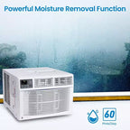 Acondicionador de aire inteligente de ventana de 10000 BTU, unidad de aire acondicionado de ventana con control remoto/aplicación