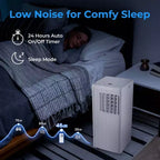 Costway Aire Acondicionado Portátil 3 en 1 de 7100 BTU (10000 BTU ASHRAE) con Deshumidificador, Frío y Ventilador