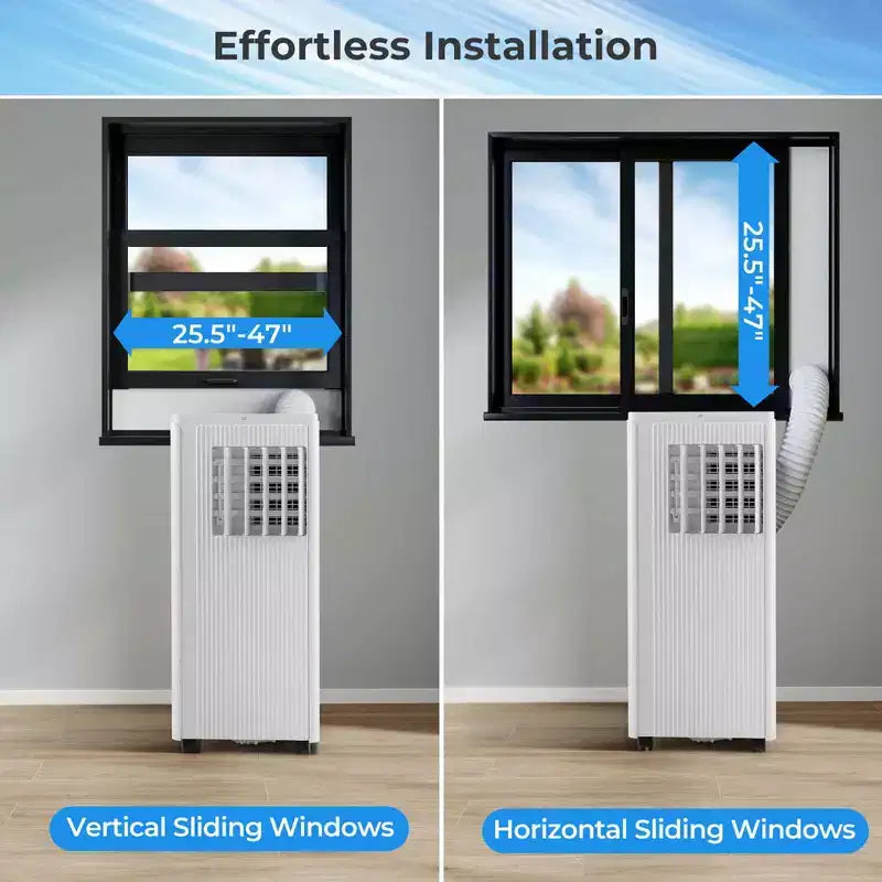 Costway Aire Acondicionado Portátil 3 en 1 de 7100 BTU (10000 BTU ASHRAE) con Deshumidificador, Frío y Ventilador
