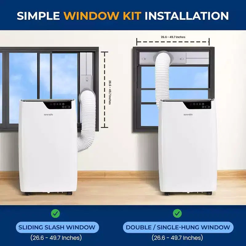 Aire acondicionado y calefactor portátil SereneLife de 12.000 BTU