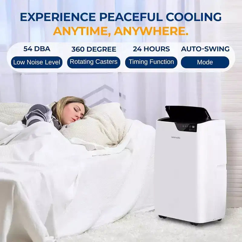 Aire acondicionado y calefactor portátil SereneLife de 12.000 BTU